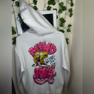 H&M spongebob white hoodie